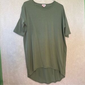 LuLaRoe Elbow Sleeve Olive Soft Tee Size XXS